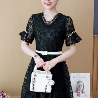 ĐẦM XÒE REN TAY NGẮN