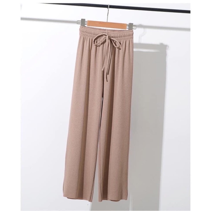 Quần culottes ống suông chất tăm siêu hack dáng