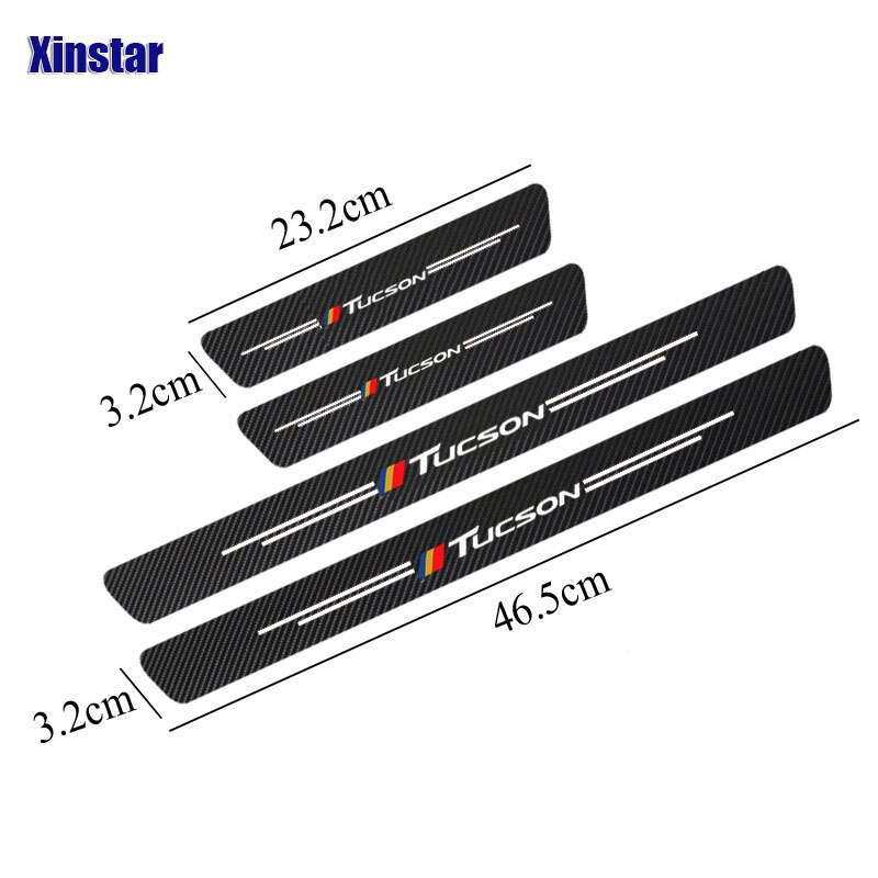 Set 4 miếng dán bảo vệ cửa xe hơi Hyundai Tucson 2021 2020 2019 2012-2018