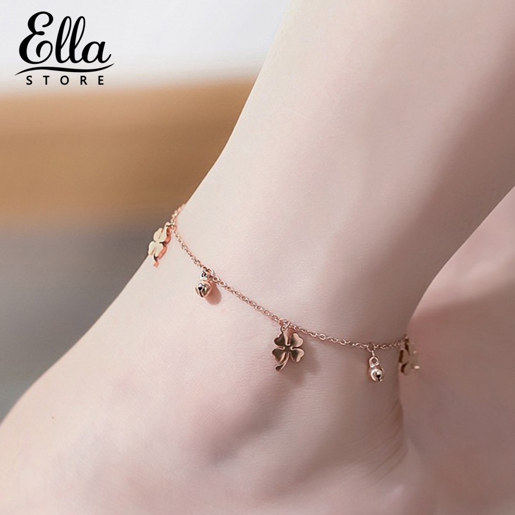 Lắc chân kiểu xích mặt hình cỏ may mắn đáng yêu | BigBuy360 - bigbuy360.vn