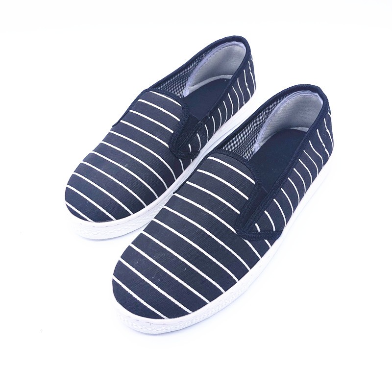 Giày slip on sọc nhỏ màu đen Koin VV123