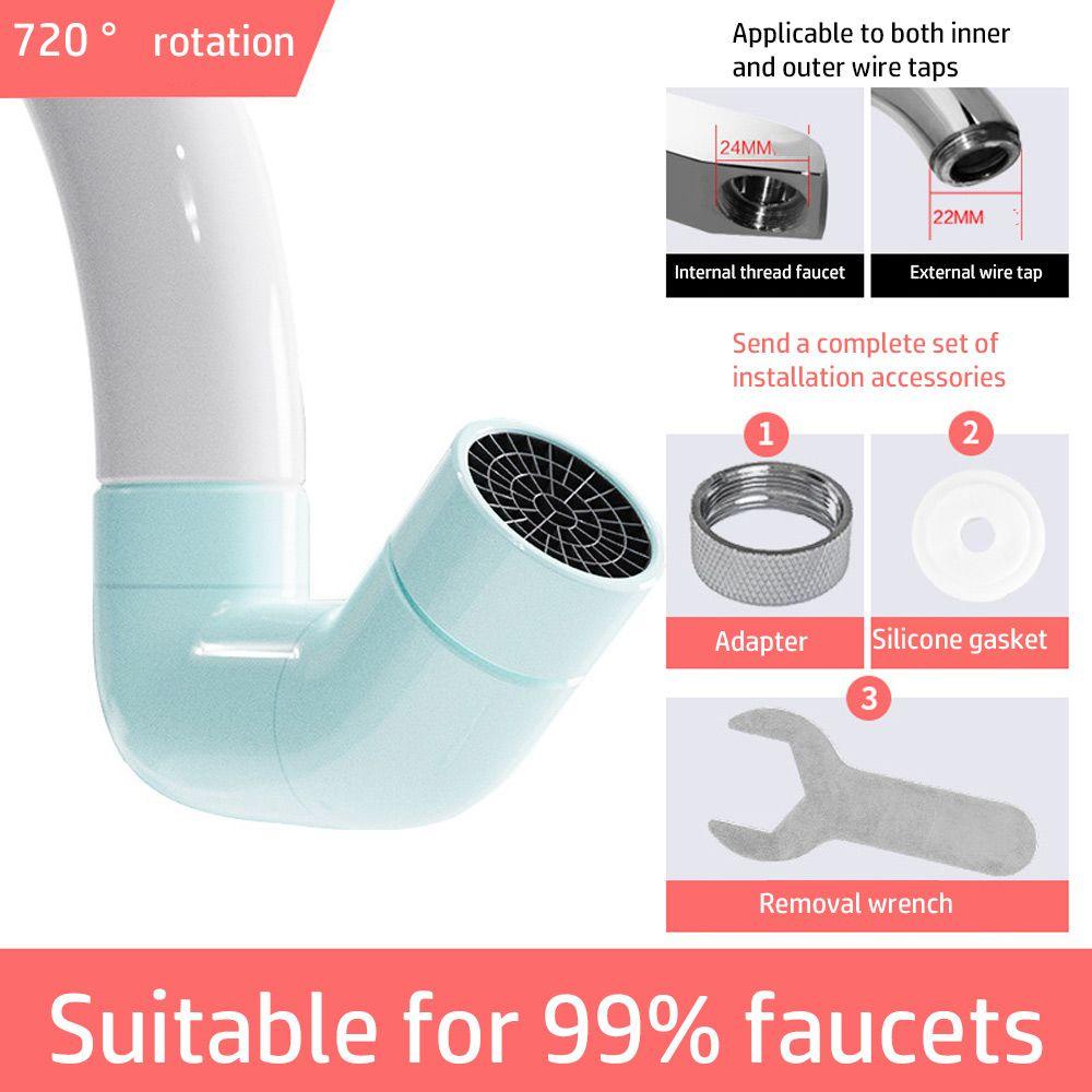 LAKAMIER Vòi Điều Khiển Dòng Nước Cao Cấp Cho Nhà Bếp 720° Phụ Kiện Gắn Bồn Rửa Chén Dạng Xoay Tiện Dụng