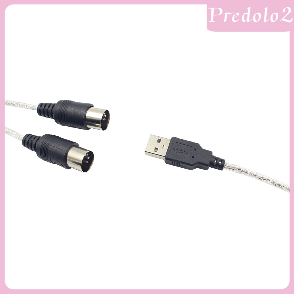 Dây Cáp Chuyển Đổi MIDI Sang USB Cho Nhạc Cụ Bàn Phím Máy Tính Predolo2