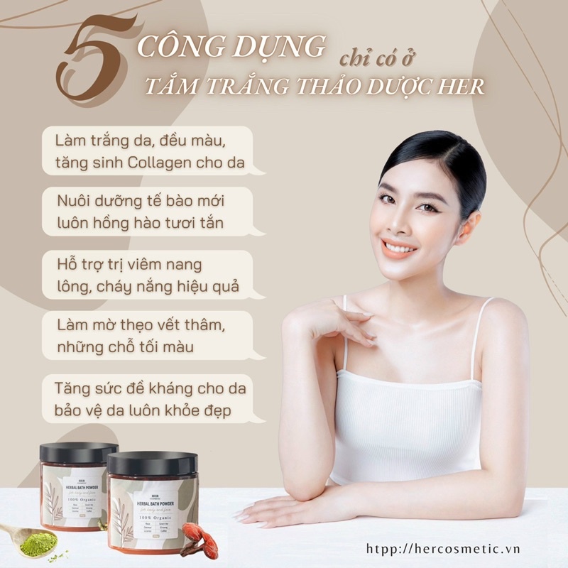 TẮM TRẮNG THẢO DƯỢC HER COSMETIC | BigBuy360 - bigbuy360.vn