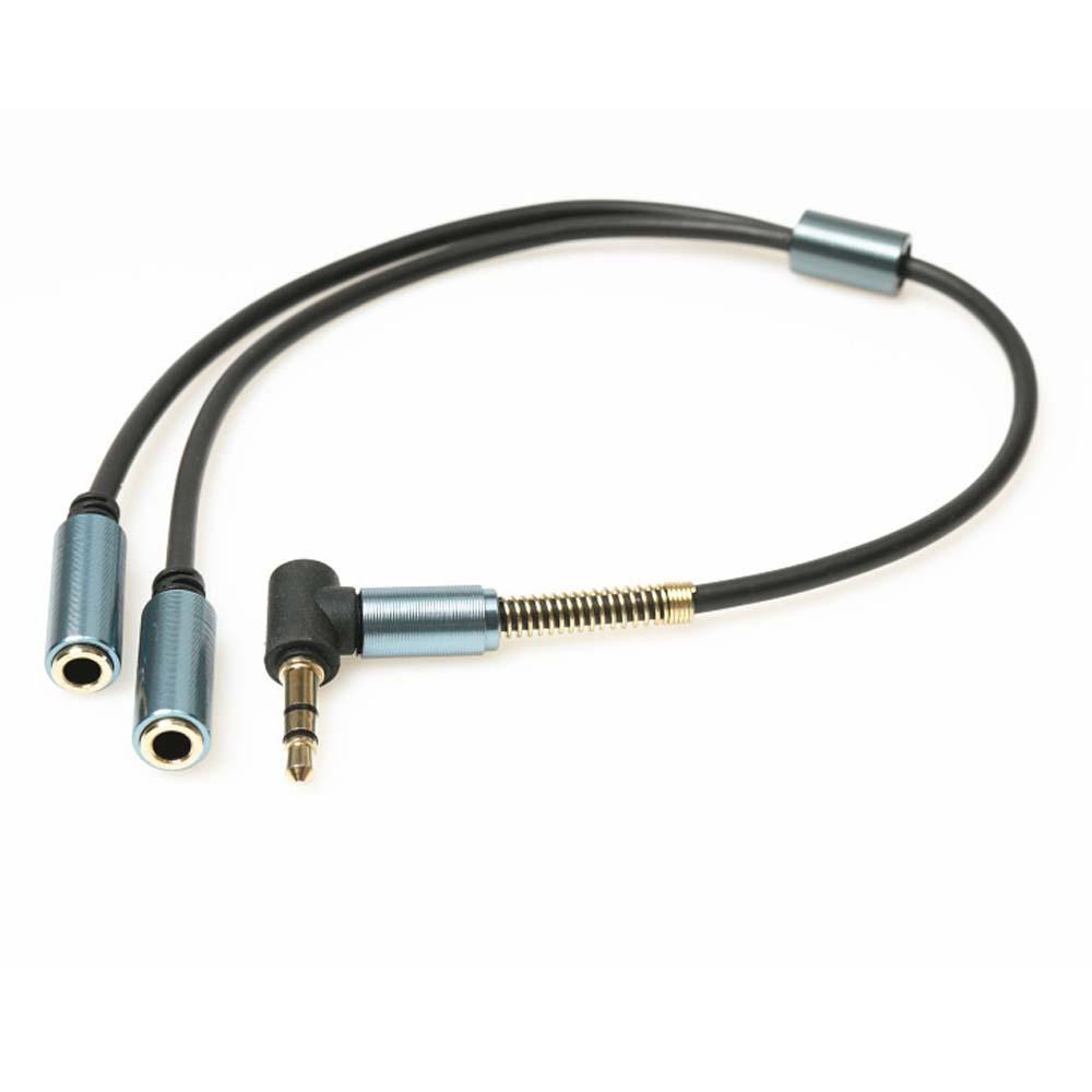 Dây Cáp Chia Cổng Âm Thanh 3.5mm Từ 1 Đầu Cắm Sang 2 Ổ Cắm Tiện Dụng
