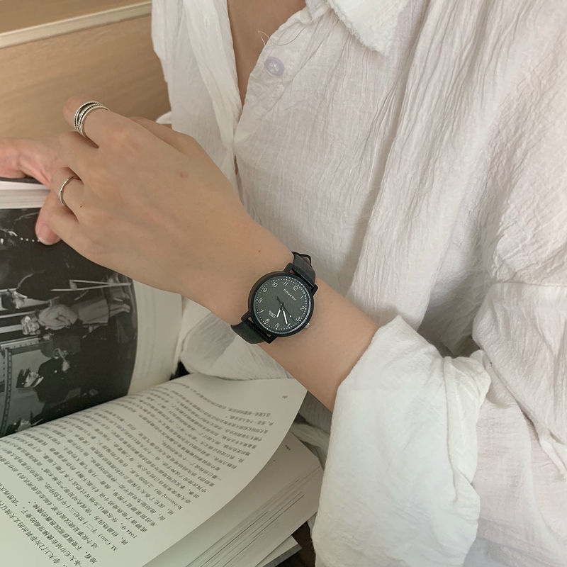 Winner Đồng Hồ Đeo Tay Mặt Tròn Nhỏ Nghệ Thuật Đơn Giản Chống Nước Chất Lượng Cao Đẹp Mắt Cho Nam Nữ Sinh Dùng Khi Đi Học