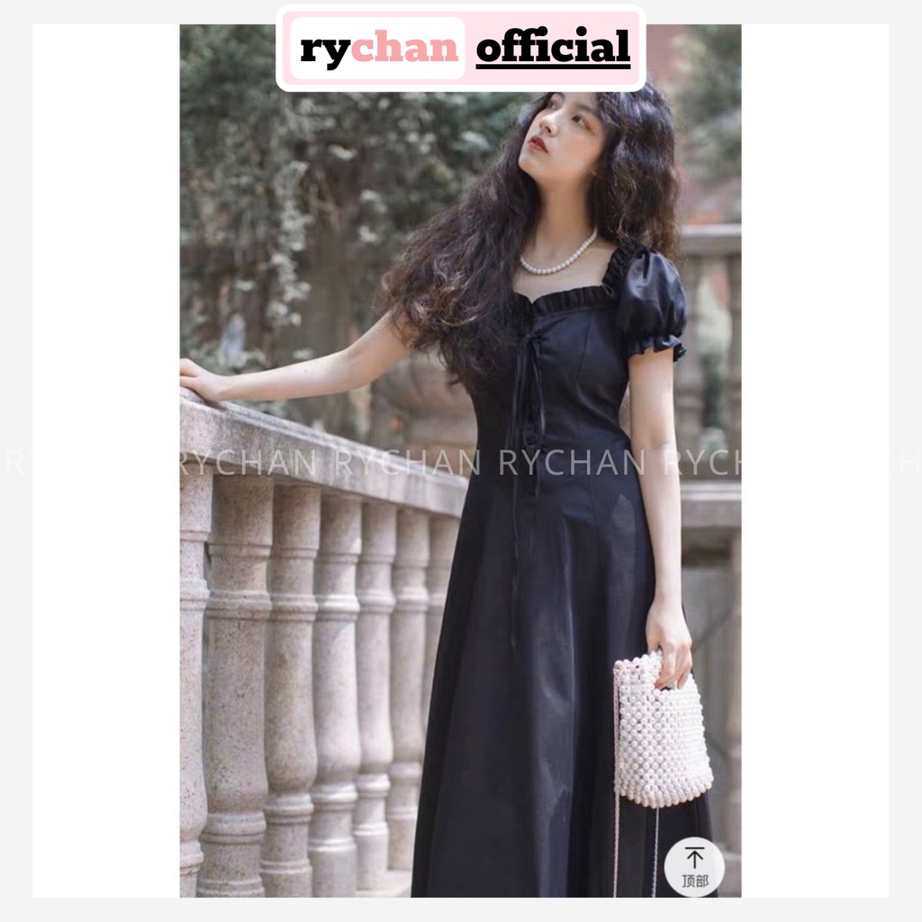 Đầm Xòe Midi Đan Ngực 2 Màu - DX728