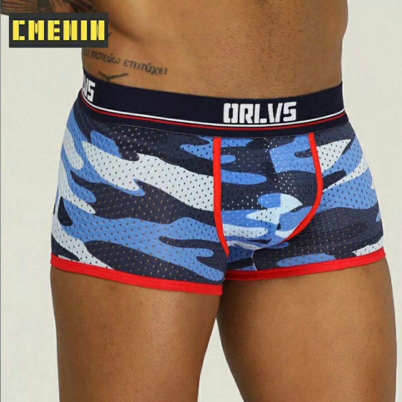 QUẦN BOXERS THOÁNG KHÍ HỌA TIẾT RẰN RI no 191