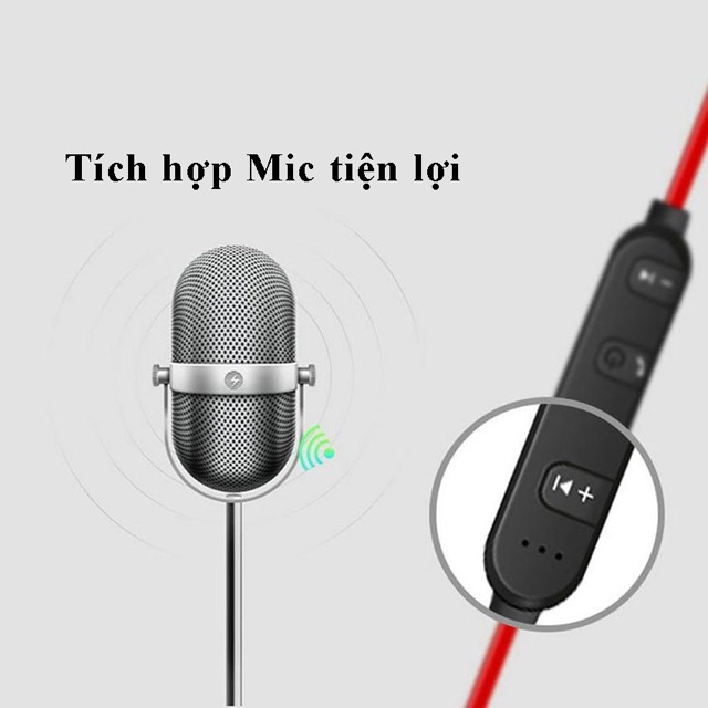 Tai nghe Bluetooth S8 - Tai nghe quàng cổ chất lượng âm thanh tốt, giá rẻ