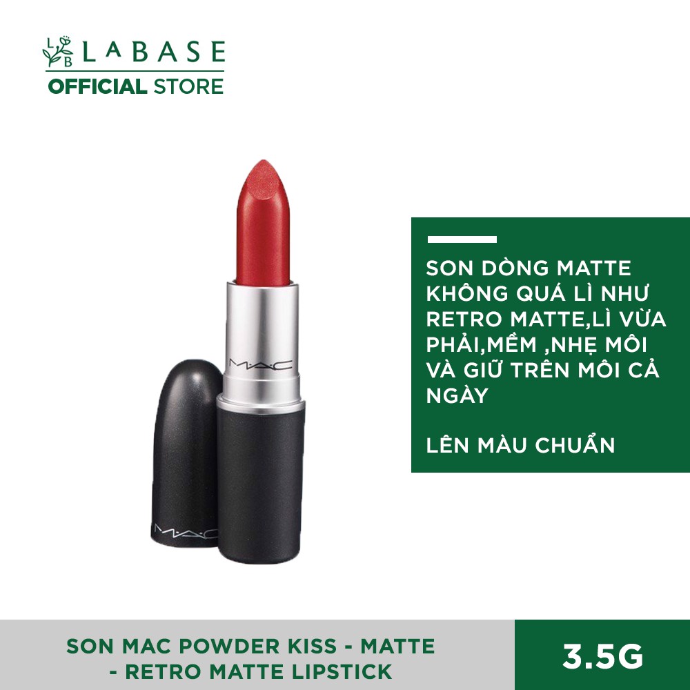 Son MAC Powder Kiss - Matte - Retro Matte Lipstick Fullsize