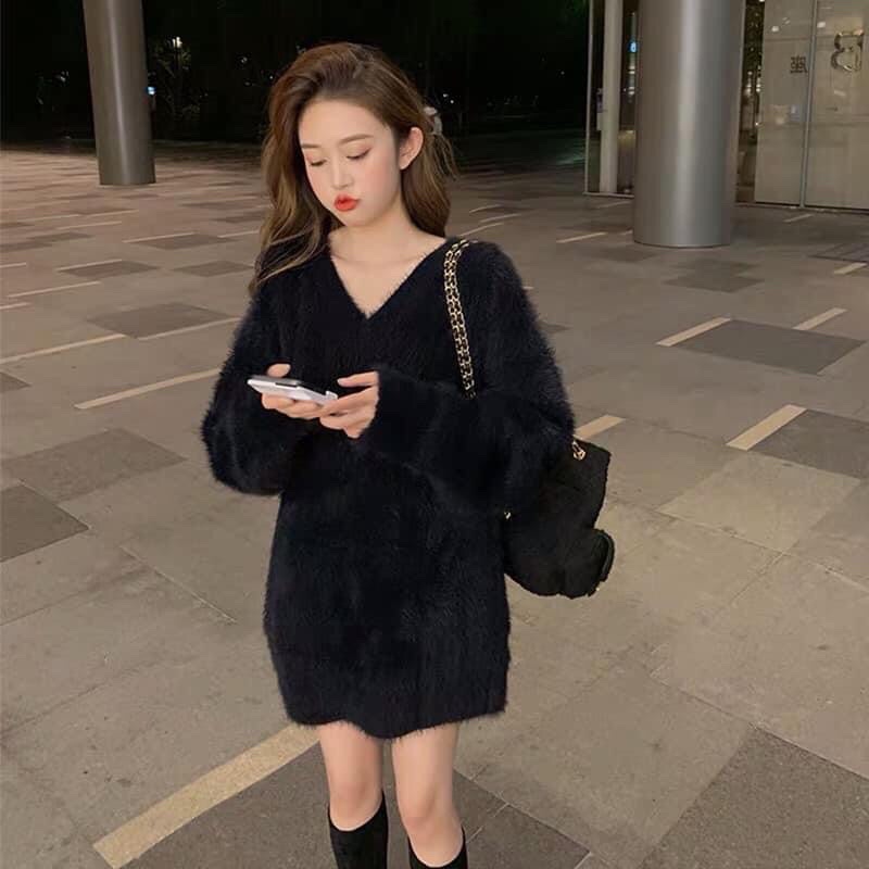 Áo Len Lông Cổ Chữ V