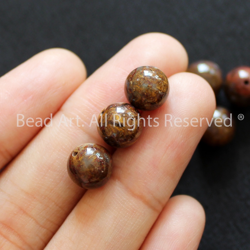 [1 Hạt] 8MM Đá Giông Bão (Pietersite) A, Đá Phối Vòng Tay Phong Thuỷ, Làm Trang Sức, Chuỗi Hạt S46 - Bead Art