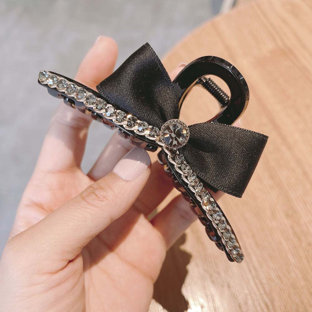 Kẹp tóc phối nơ thời trang xinh xắn cho nữ