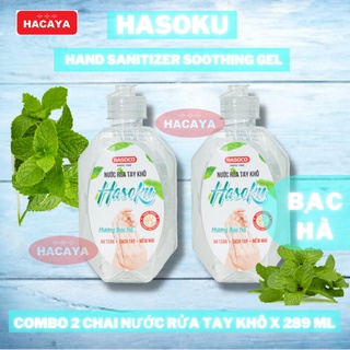 Combo 2 chai Nước rửa tay khô Hasoku 289ml haso gel rửa tay khô hasoco