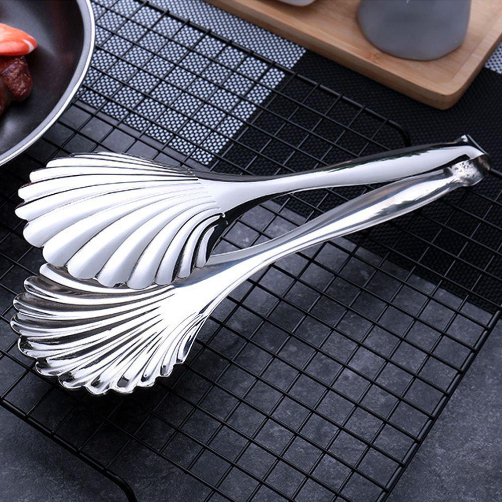 YNATURAL Kẹp Gắp Thức Ăn Bằng Thép Không Gỉ Cách Nhiệt Chống Dính Tiện Dụng Cho Nhà Bếp