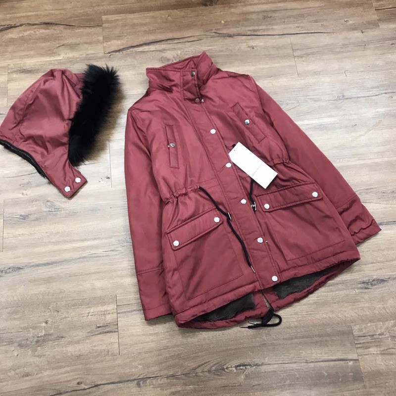 ak583 áo parka rút eo