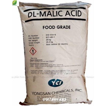 1KG_Axit táo/Axit Malic (E 296)_phụ gia thực phẩm