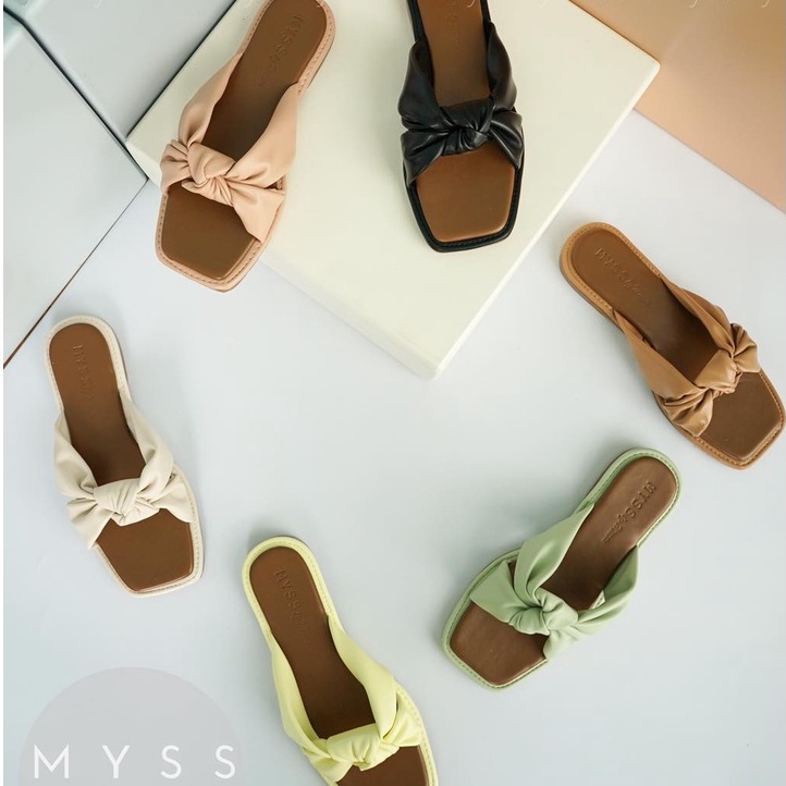 Dép bệt xoắn nơ giữa thời trang MYSS - DE96