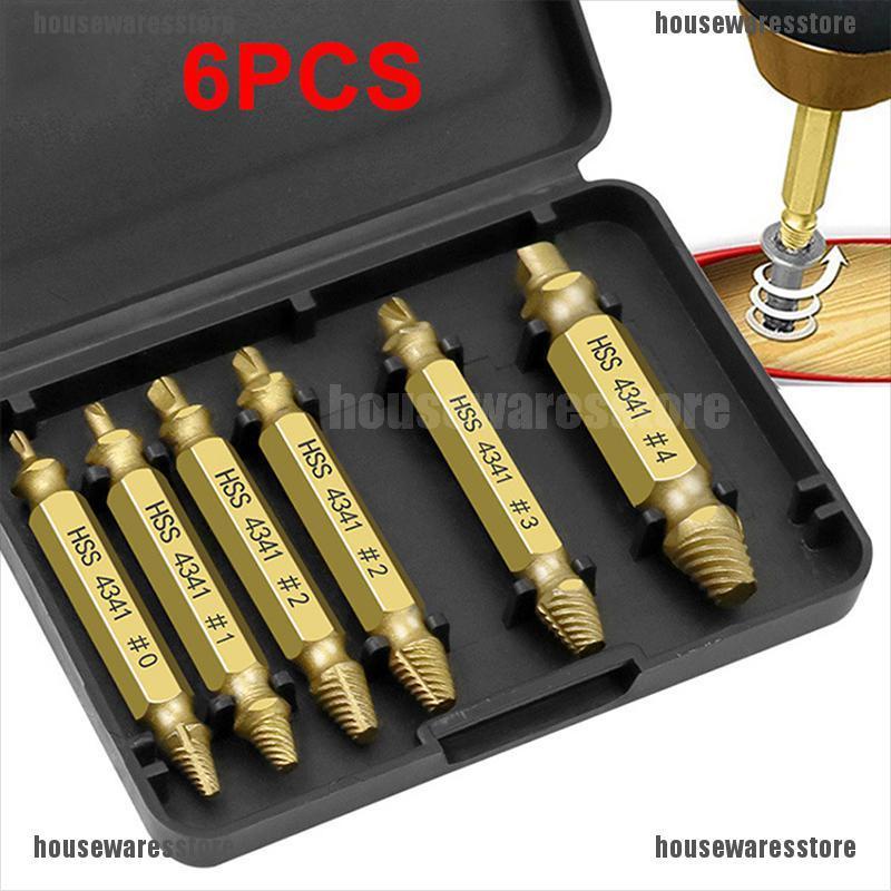Bộ 6 Mũi Khoan Tháo Ốc Vít Hư Hỏng Chuyên Dụng