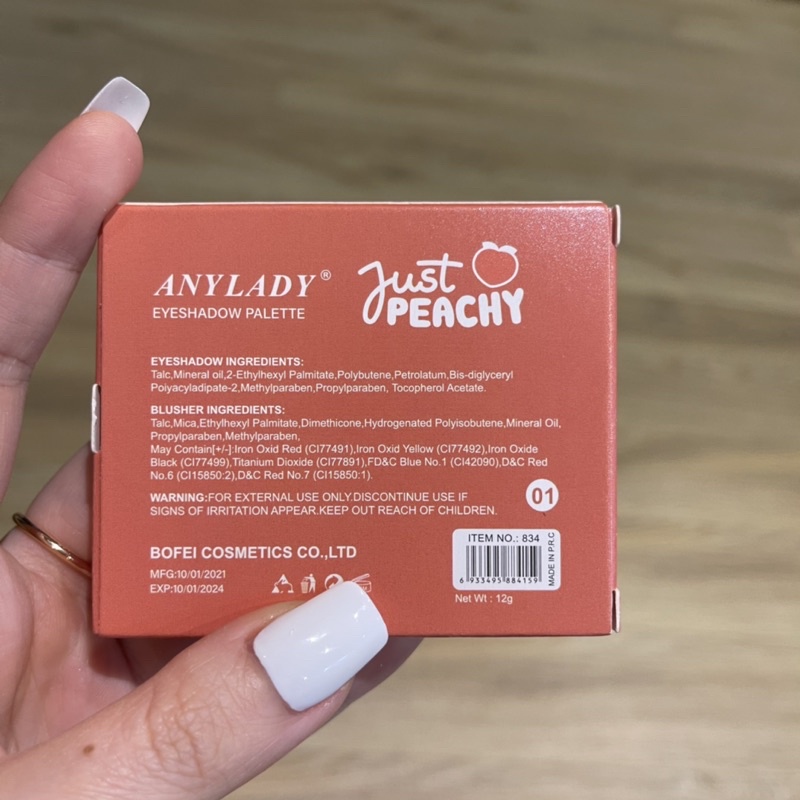 Bảng phấn mắt 5 ô Just Peachy Anylady | BigBuy360 - bigbuy360.vn