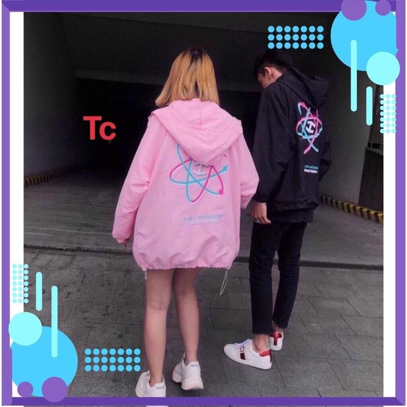 [ Mã FAMAYWA2 giảm 10K đơn 50K] áo gió một lớp hình xoáy lưng