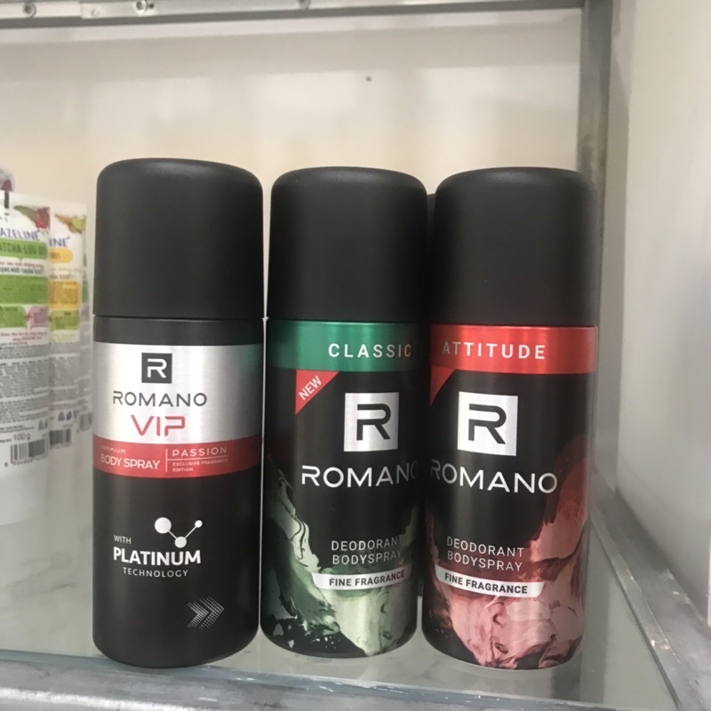Xịt khử mùi Romano  150ml(mẫu mới)