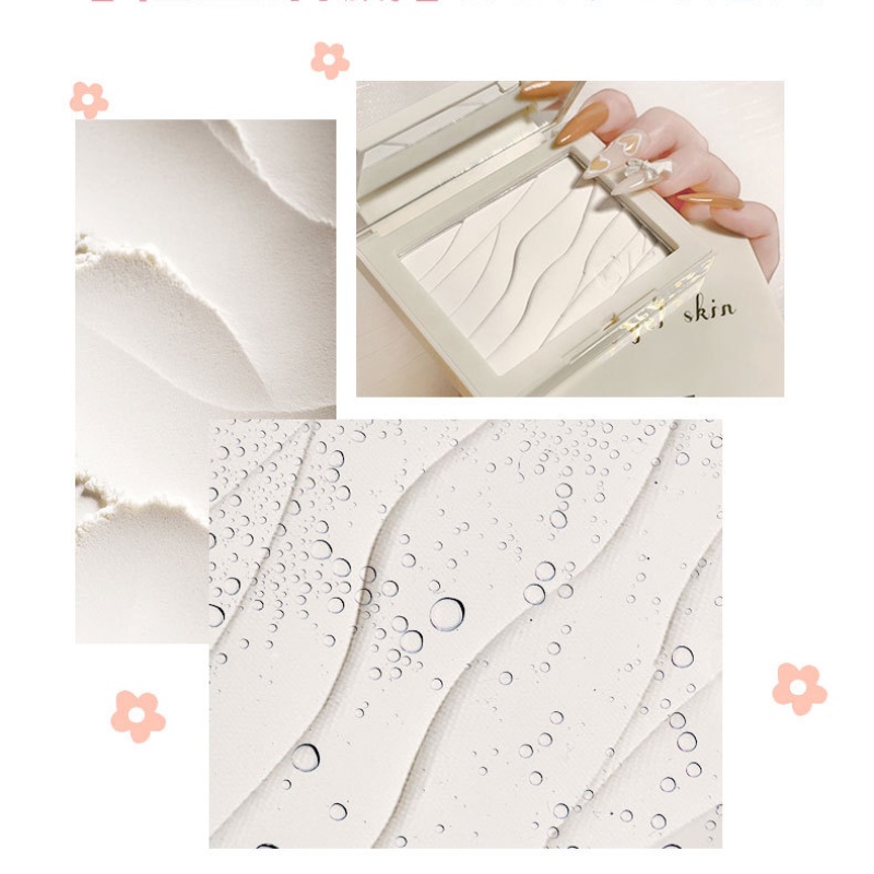 [Hàng mới về] Phấn phủ dạng nén CVZ kiểm soát dầu chống mồ hôi không trang điểm