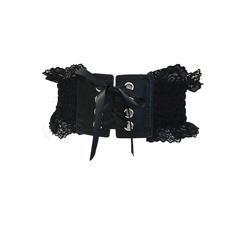 Thắt Lưng Co Giãn Phối Ren Hoa Thời Trang Cho Nữ