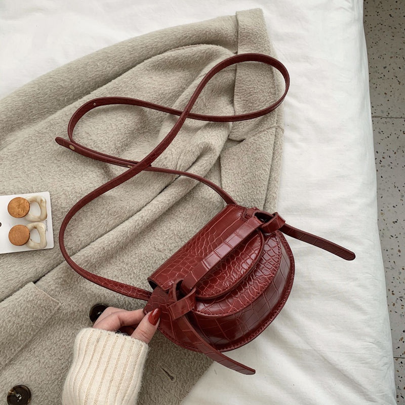Túi Đeo Chéo Mini Giả Da Cá Sấu Thời Trang Hàn Quốc Cao Cấp Phong Cách Phương Tây Dành Cho Nữ
