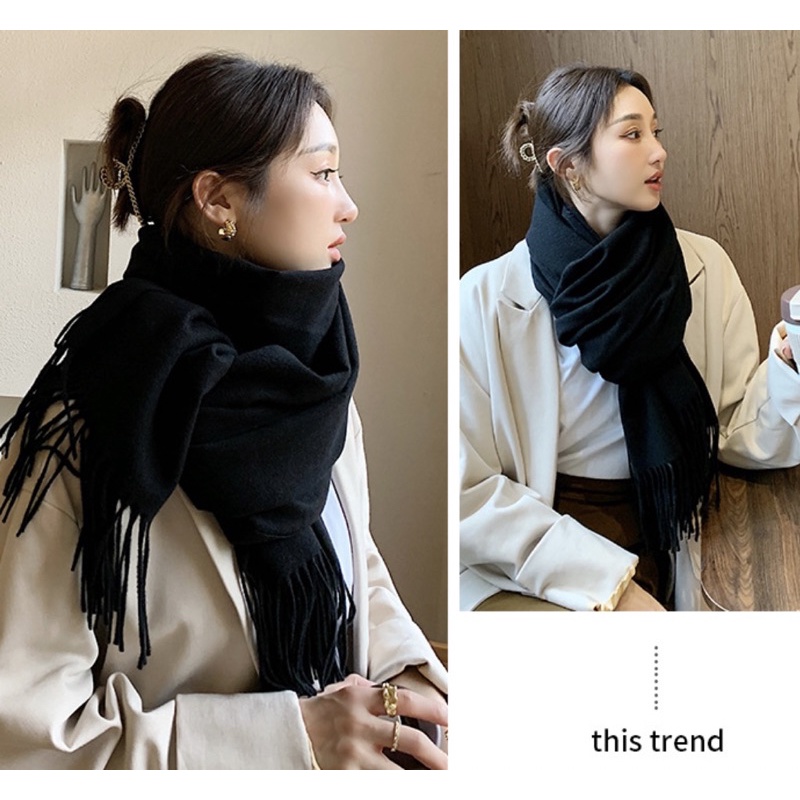 Khăn quàng cổ dành cho bạn gái, khăn đôi nam nữ mùa đông dầy dặn cao cấp mã K12 MC&MO