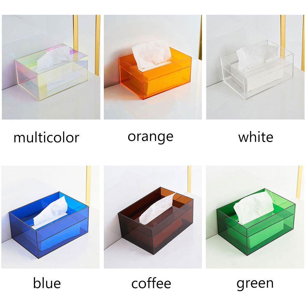 Hộp Đựng Khăn Giấy Bằng Acrylic Trong Suốt Sáng Tạo