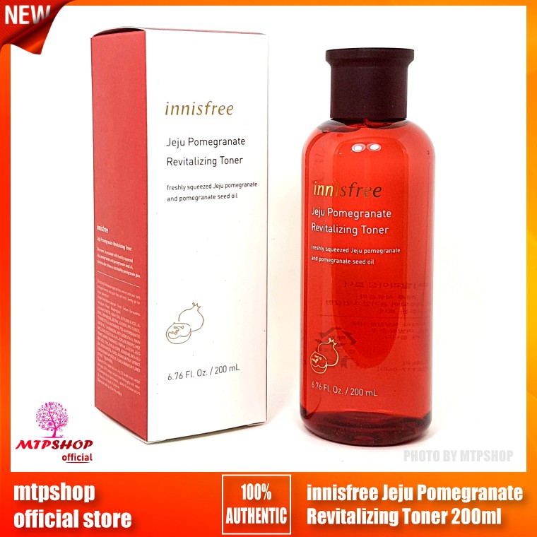 Bộ Sản Phẩm Ngăn Ngừa Lão Hóa Từ Lựu innisfree Jeju Pomegranate Revitalizing Serum,Toner