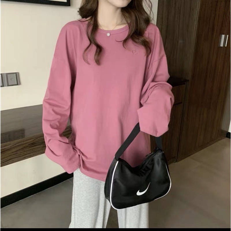 [Mã WARN10 giảm 10k đơn 50k] Áo Thun Trơn Tay Dài UNISEX Basic Long Tee 9 màu one size dưới 65kg HỢP THỜI TRANG | BigBuy360 - bigbuy360.vn