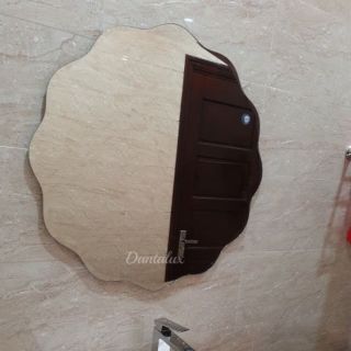 Gương tròn treo tường phòng tắm, nhà tắm mài lượn  kích thước 60×60 phôi bỉ nhập khẩu