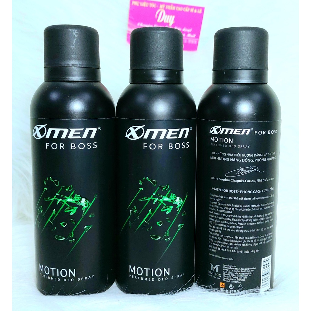 XMEN BOSS - Xịt Khử Mùi & Lăn Khử Mùi Cơ Thể Cho Nam Đủ Loại 150ml - 50ml.