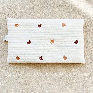 Gối Mỏng Cho Bé Sơ Sinh MALOLOTTE Hàn Quốc Hình Chữ Nhật