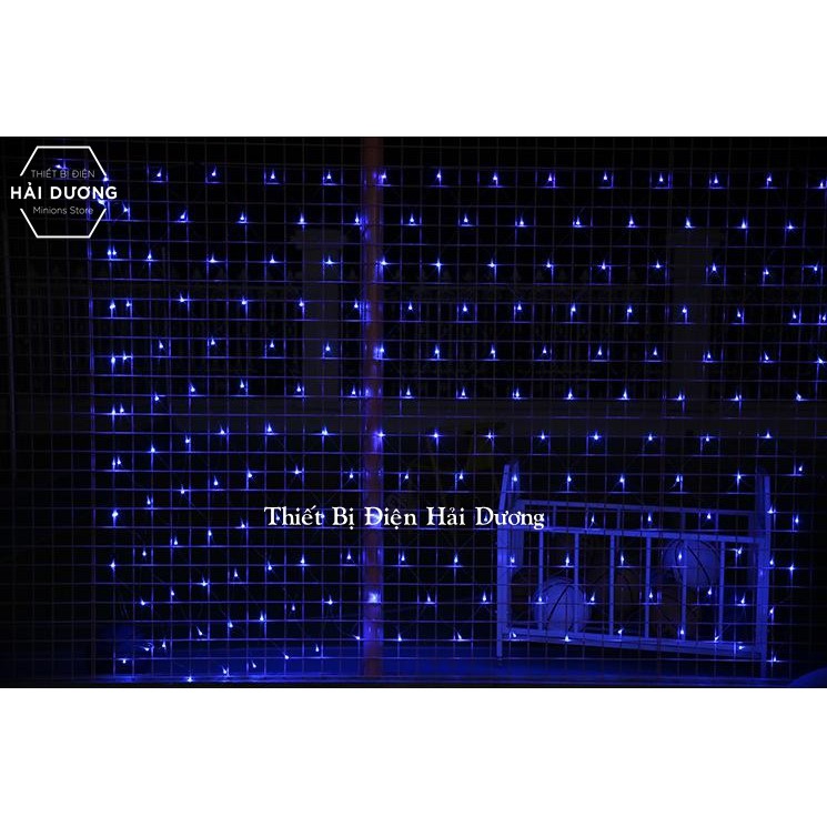 Đèn nháy trang trí hình rèm lưới DL325 - 8 chế độ nháy 3m x 1.5m ( Trắng / Vàng / Xanh Dương / Nhiều Màu )