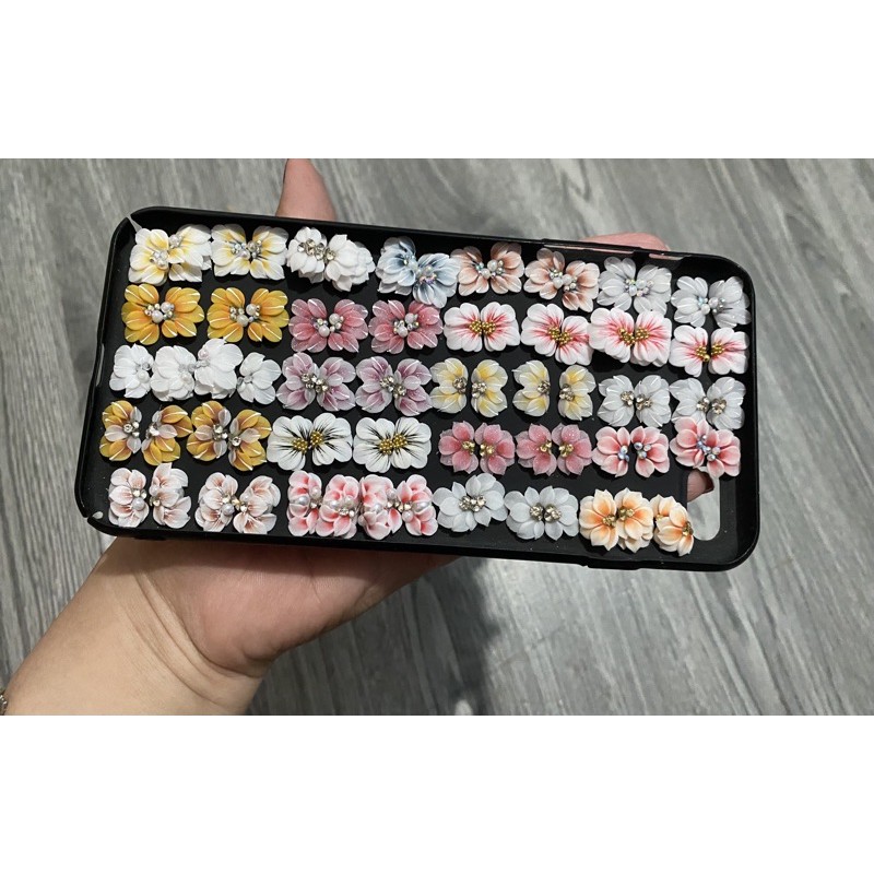 COMBO 100HOA BỘT + 100 charm nail giá rẻ
