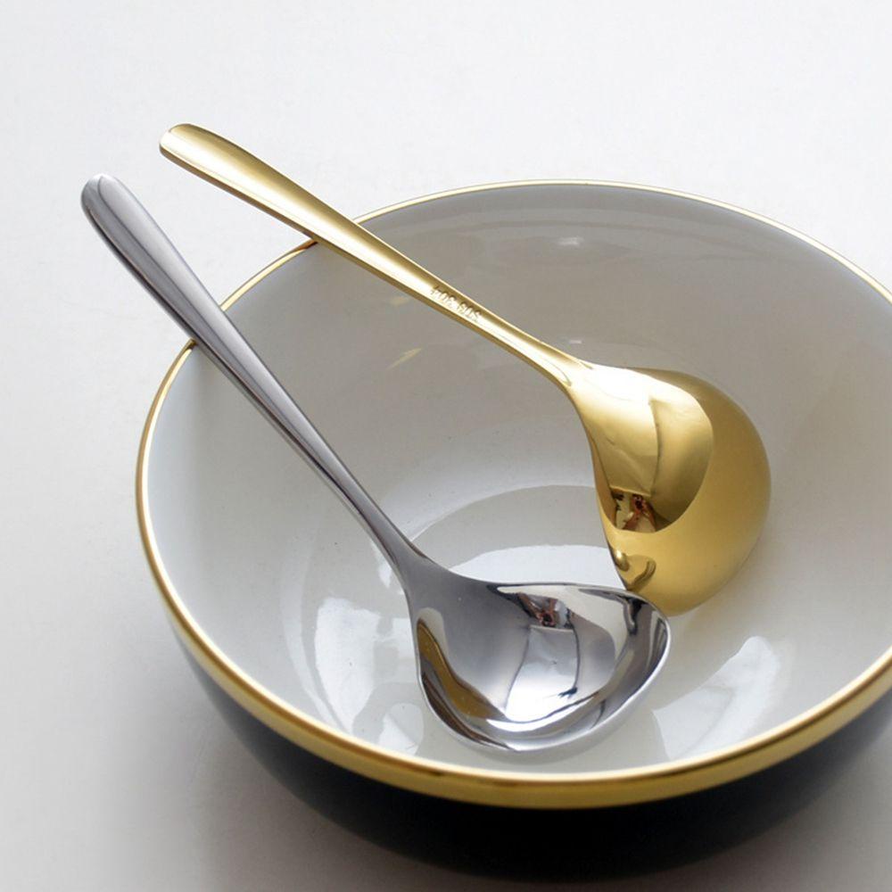 Muỗng Inox 304 Tay Cầm Dài Tiện Dụng Cho Nhà Bếp Kiểu Hàn Quốc