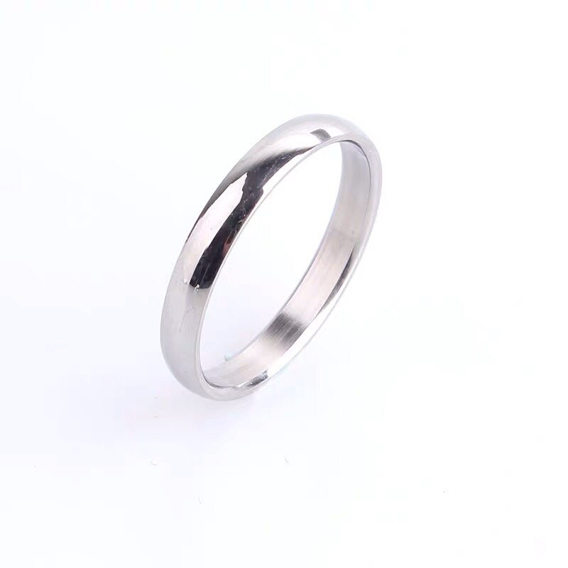 Ring Pendant Chain Necklace dây chuyền vòng cổ titan phối nhẫn không gỉ không đen siêu bền nam nữ unisex