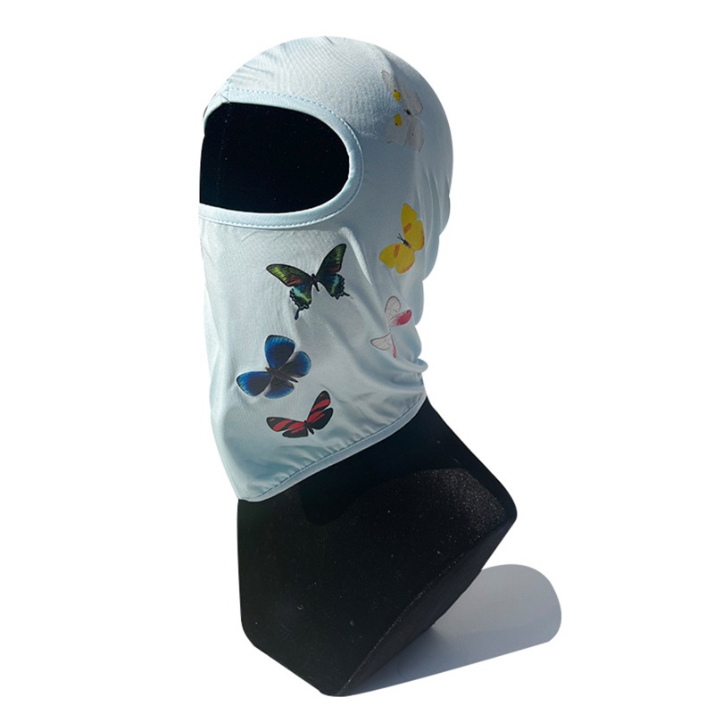 Khẩu Trang Chống Nắng Và Tia UV In Họa Tiết Bươm Bướm Dùng Khi Đạp Xe