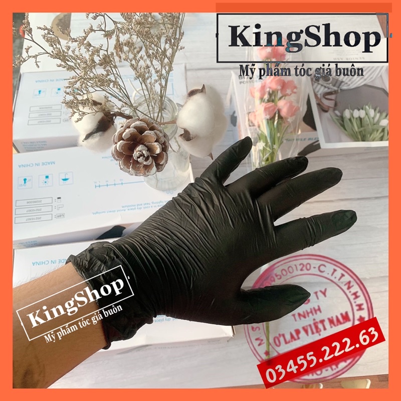 [Mã Giảm 10k] Găng Tay Đen Y Tế Không Bột Hộp 100 Chiếc Bao Tay Đen,Găng Tay Cao Su Đen , Salon Tóc Spa Phun Săm,Thẩm Mỹ | BigBuy360 - bigbuy360.vn