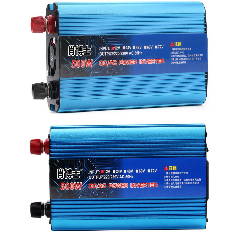 Bộ chuyển đổi nguồn điện 500w -12v sang 220v.