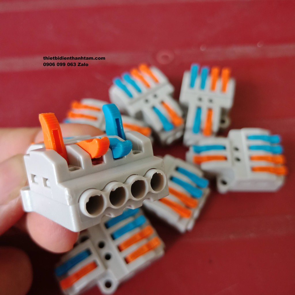 Combo 5 cút nối dây điện nhanh KV774 không cần kìm bấm, nối 2 ra 4 (KV-214) , nối 2 ra 6 (KV-216)