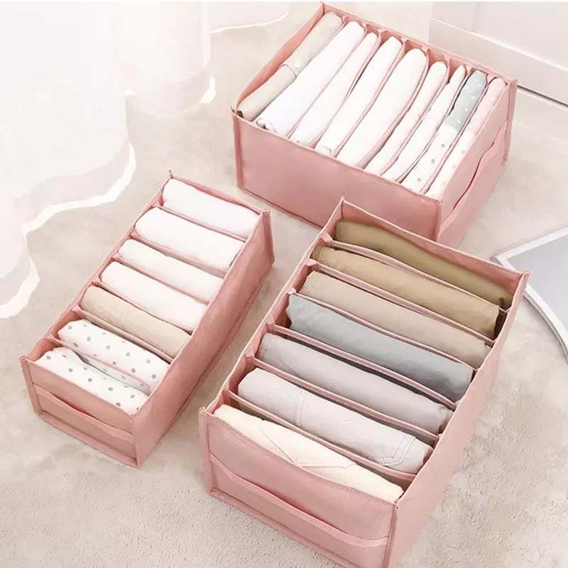 Hộp đựng quần áo 7/9 ngăn tiết kiệm không gian