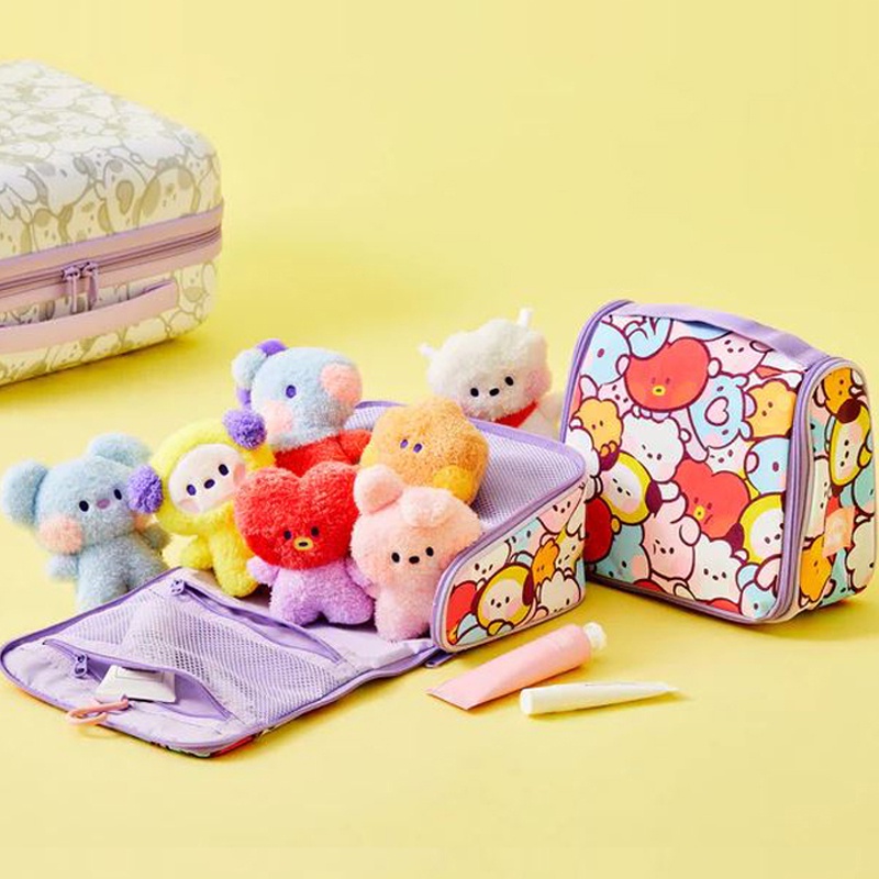 Túi đeo chéo đi du lịch hình BTS BT21 xinh xắn hàng chính hãng
