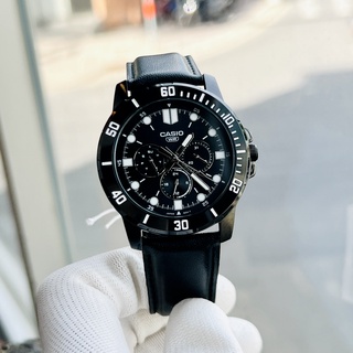 Đồng hồ nam dây da Casio MTP VD300BL 1E