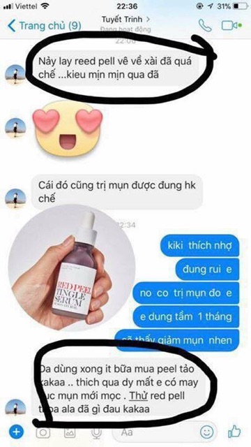 Tinh chất tái tạo da RED PEEL TINGLE SERUM BY SONATURAL