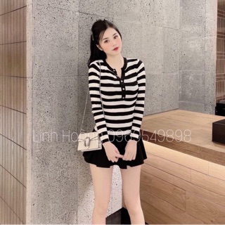 Áo len tăm sọc qc