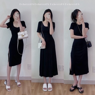 Váy body dáng dài chất co giãn